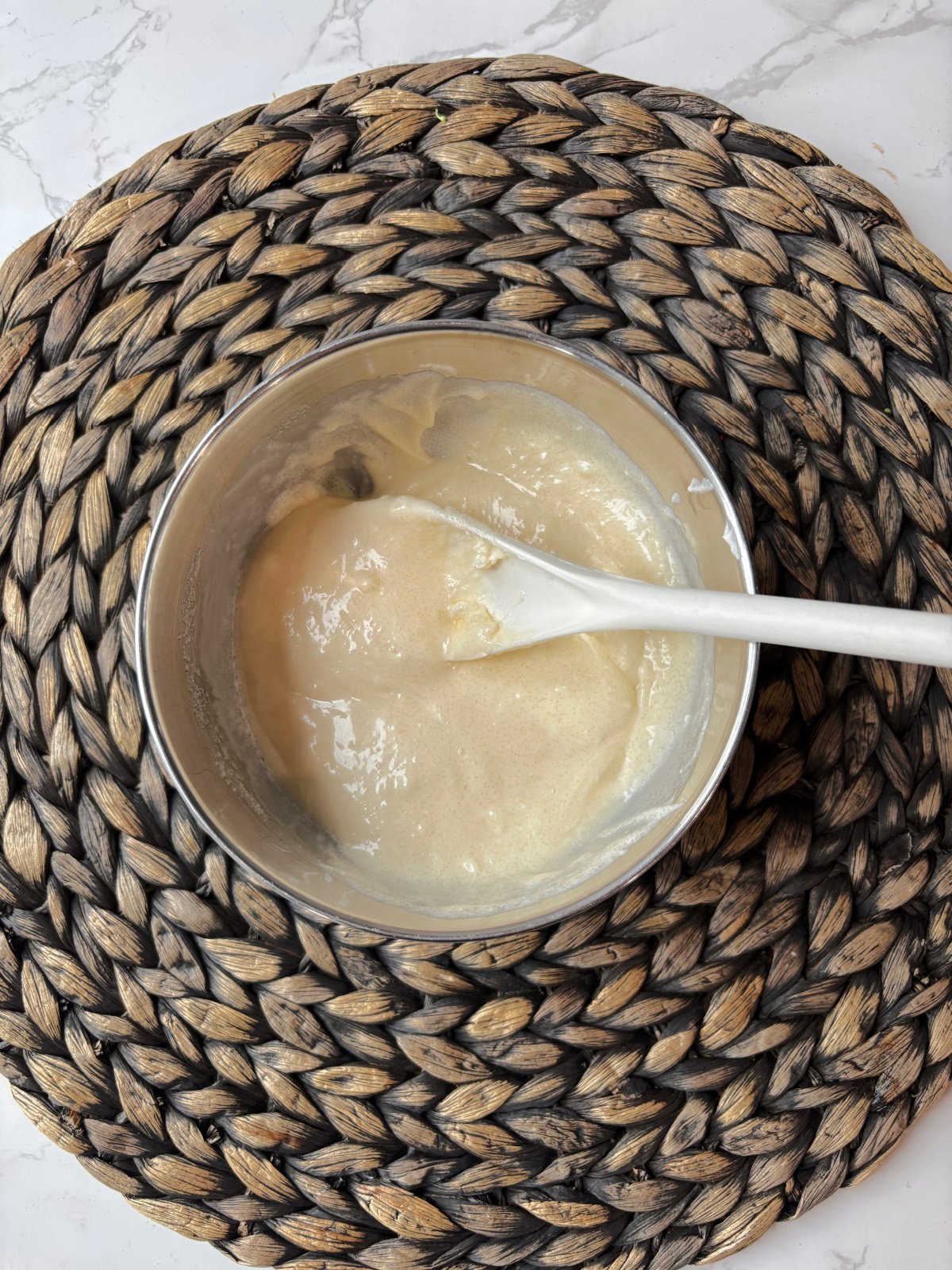 mayonnaise in a bowl.