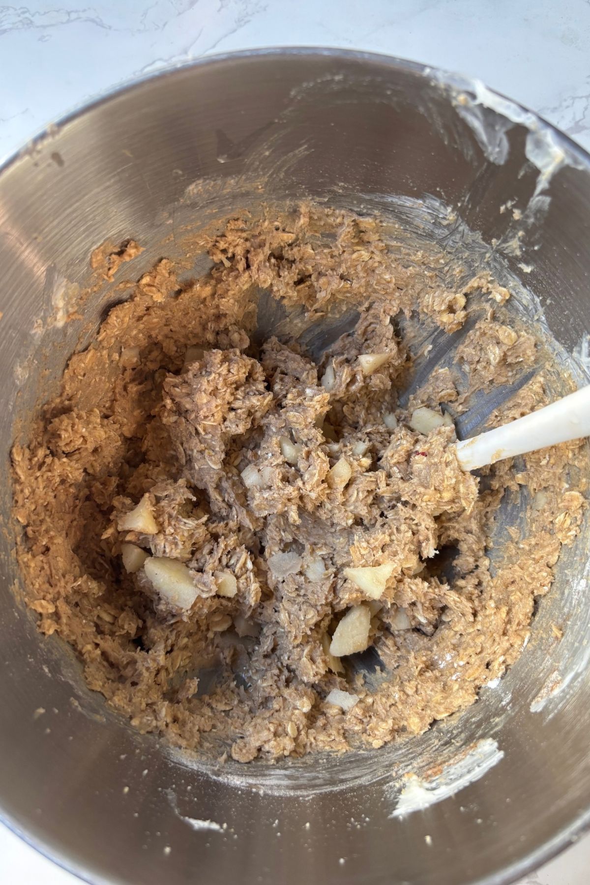 cookie dough in a bowl.